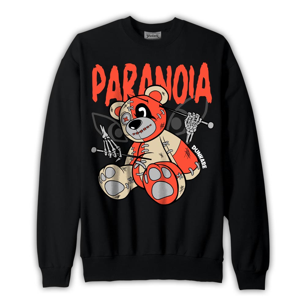 Dunkare Sweatshirt Paranoia Bear, 3 Cosmic Clay Sweatshirt To Match Sneaker 2704 NCMD