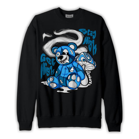 Dunkare Sweatshirt Get High Bear, 9 Powder Blue Sweatshirt To Match Sneaker 2504 NCMD
