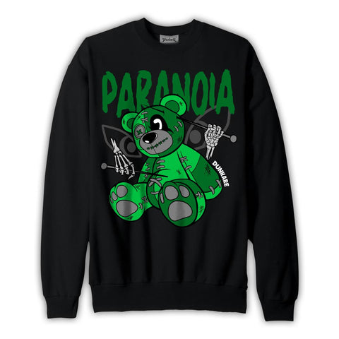 Dunkare Sweatshirt Paranoia Bear, 5 Lucky Green Sweatshirt To Match Sneaker 2704 NCMD