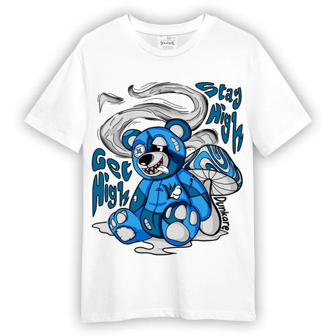 Dunkare T-shirt Get High Bear, 9 Powder Blue T-shirt To Match Sneaker 2504 NCMD