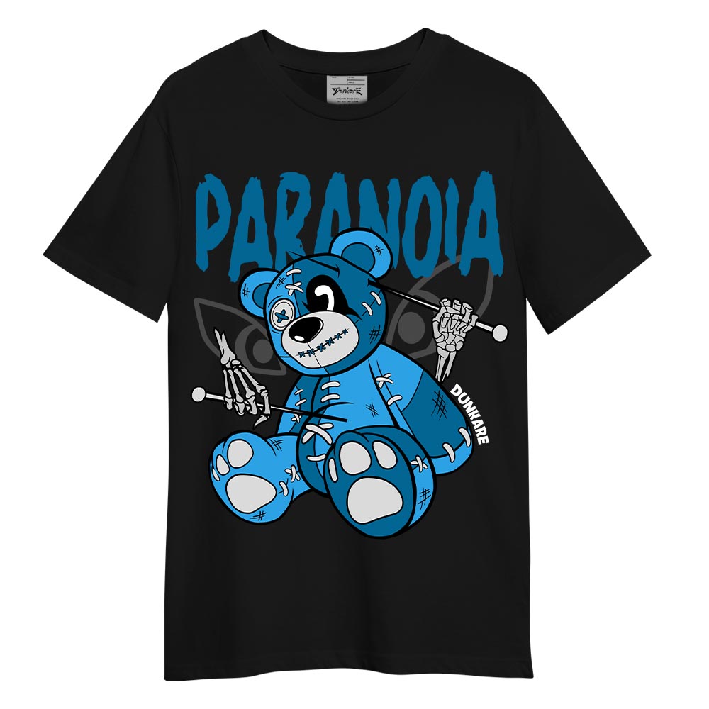 Dunkare T-shirt Paranoia Bear, 9 Powder Blue T-shirt To Match Sneaker 2704 NCMD