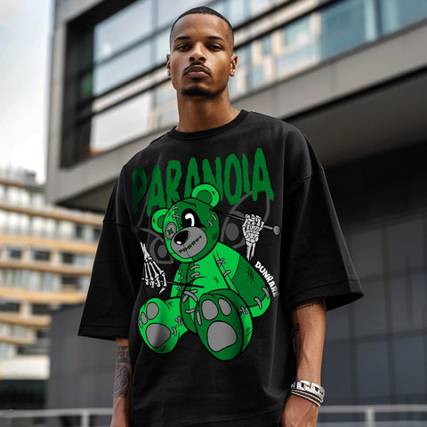 Dunkare T-shirt Paranoia Bear, 5 Lucky Green T-shirt To Match Sneaker 2704 NCMD