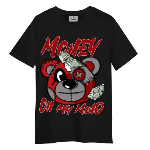 Dunkare Bred Reimagined 4s T-Shirt - Money On My Mind Bear T-Shirt Unisex 2904 NCMD