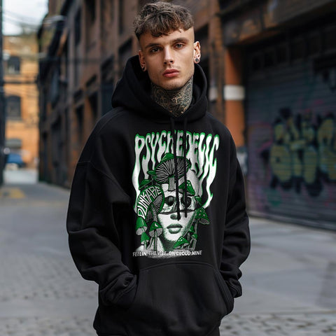 Dunkare Hoodie Psychedelic, 5 Lucky Green Hoodie, To Match Lucky Green 5s, Hoodie 2203 NCMD