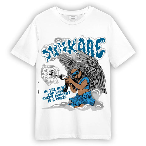 Dunkare Shirt In The Hunt, 9 Powder Blue T-Shirt, To Match Sneaker Powder Blue 9s, T-Shirt 2303 NCMD