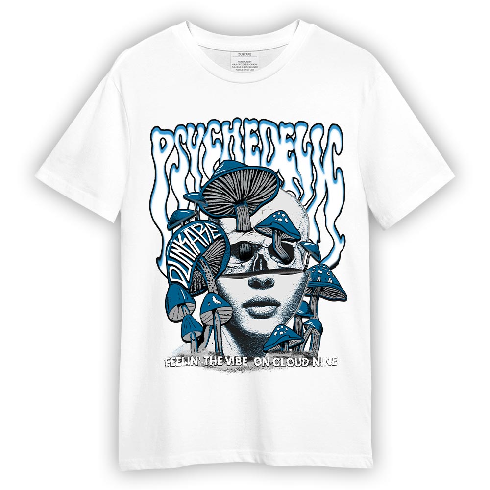 Dunkare Shirt Psychedelic, 9 Powder Blue T-Shirt, To Match Sneaker Powder Blue 9s, T-Shirt 2203 NCMD