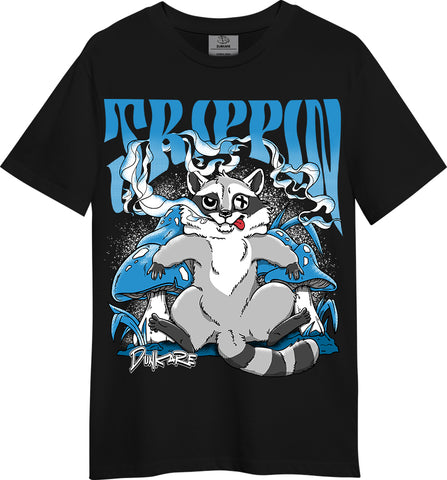 Trippin Raccoon Dunkare Shirt 9 Powder Blue, To Match Sneaker Powder Blue 9s Hoodie, Sweatshirt 0803 DNY