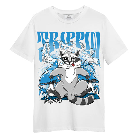 Trippin Raccoon Dunkare Shirt 9 Powder Blue, To Match Sneaker Powder Blue 9s Hoodie, Sweatshirt 0803 DNY
